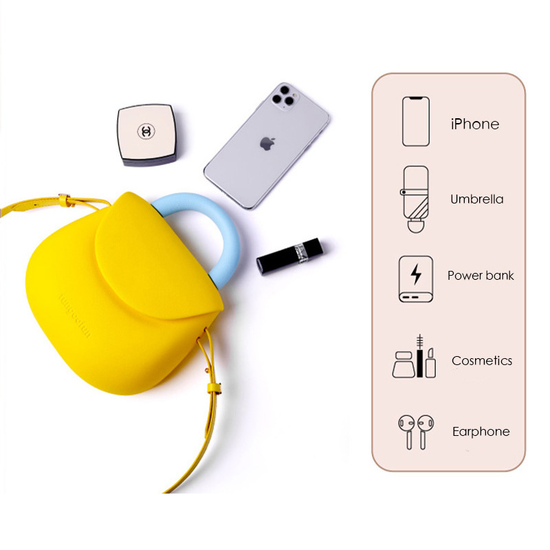 Dudu Same Style Waterproof Cute Mini Yellow Bag Portable Mobile Phone Bag - Image 5