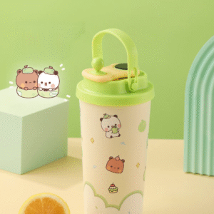 Stainless steel thermos cup with temperature display touch screen