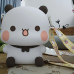 MARS BUBU DUDU Panda-Shaped Silicone Bag, Cute Waterproof Mini Pouch for Keys & Small Essentials photo review