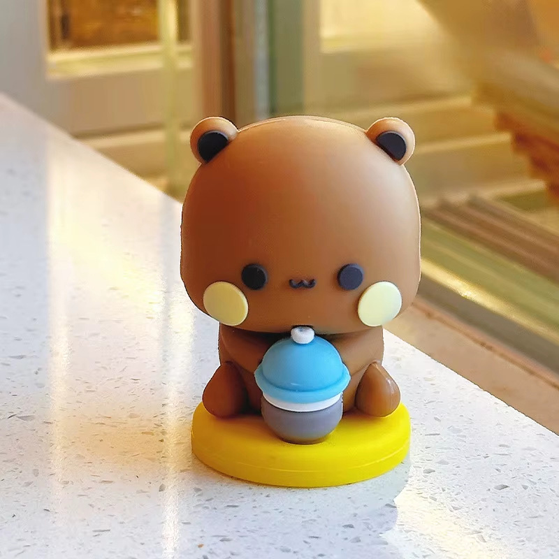 Gift Cute Panda Bear Figure Bubu Dudu Kawaii Doll Ornament Collectible Animal Toy Home Decoration - Image 8