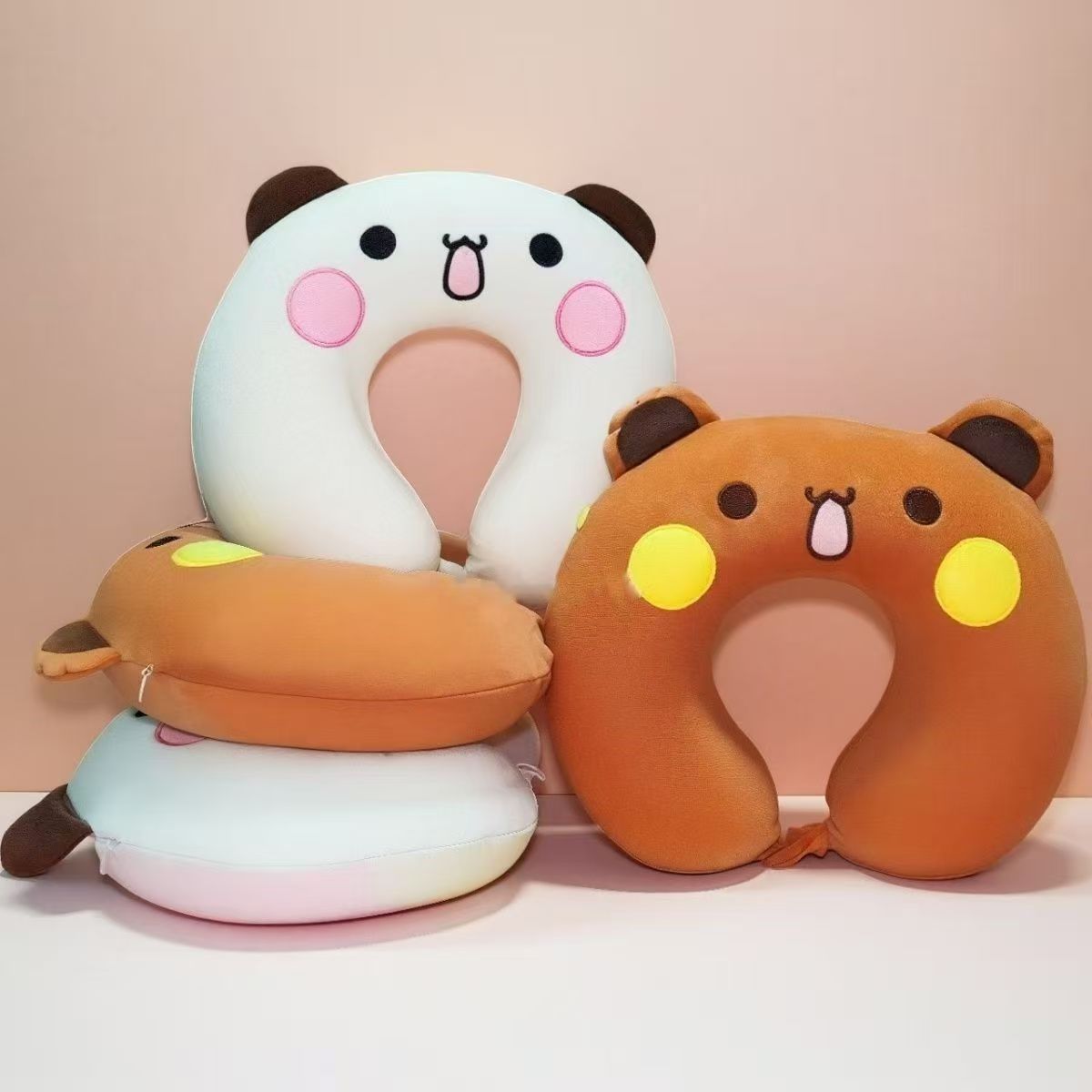 Cute Bubu Dudu Plush Soft Neck Pillow for Office and Travel