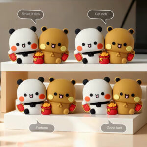 ew Panda Good Luck Desktop Ornament Cute Panda Bubu And Dudu Get Rich Get Rich Overnight Car Decoration Gifts