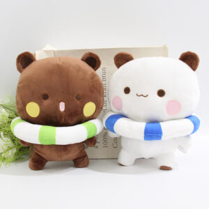 BUBU DUDU Adorable Couple Plush Keychains, Matching Stuffed Charms for Bags Keys Anniversary Present