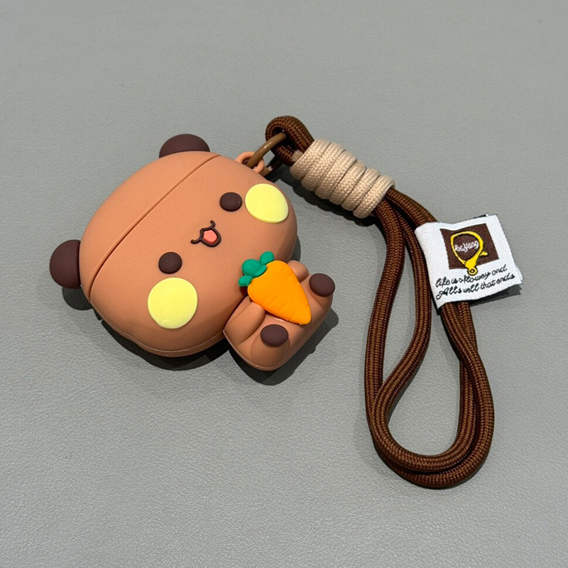 Cute Radish Bubu Dudu Dog Couple Silicone Shockproof Case Cover for AirPods 4/Pro/Pro2/Pro3 - Image 10
