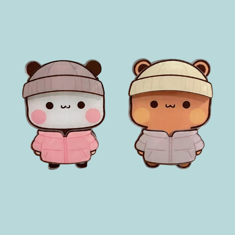 Bubu & Dudu Cute Cartoon Magnetic Dress-Up Fridge Magnets | Anime Merch Decor | Car Ornament Accessory - Image 7