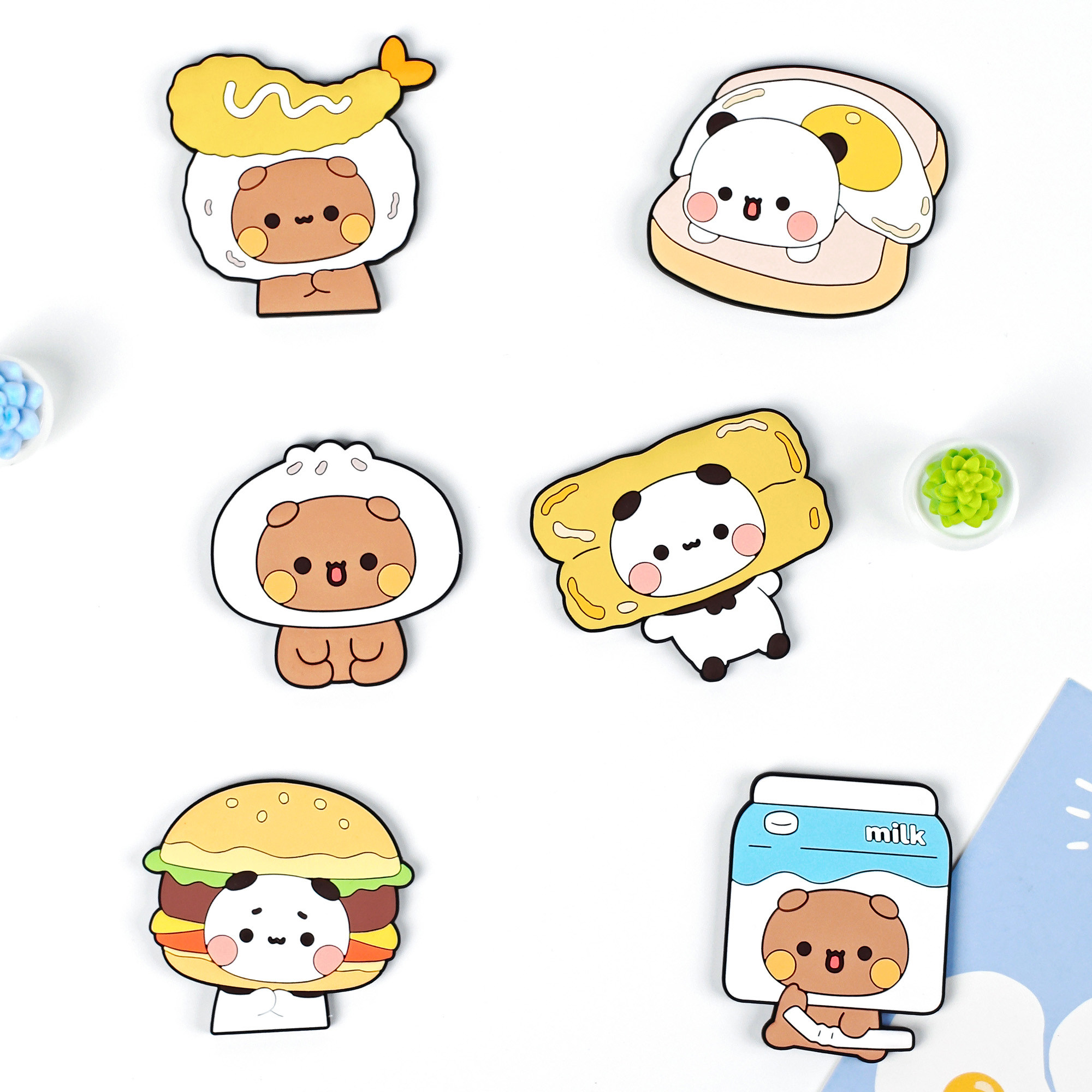 Cute Cartoon Acrylic Magnetic Stickers Home Desktop Decor Ornaments - Image 4