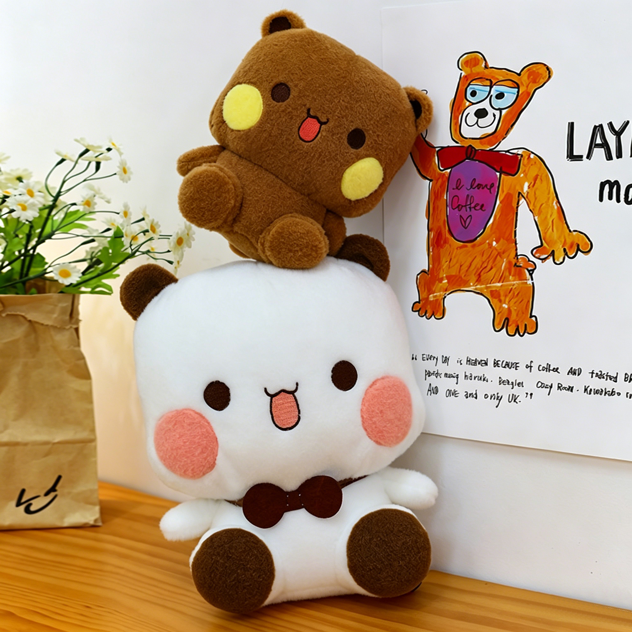 Cute Bubu Dudu Cartoon Bear Plush Doll Stuffed Toy Soothing Sleep Hug Pillow Birthday Gift for Girls - Image 5