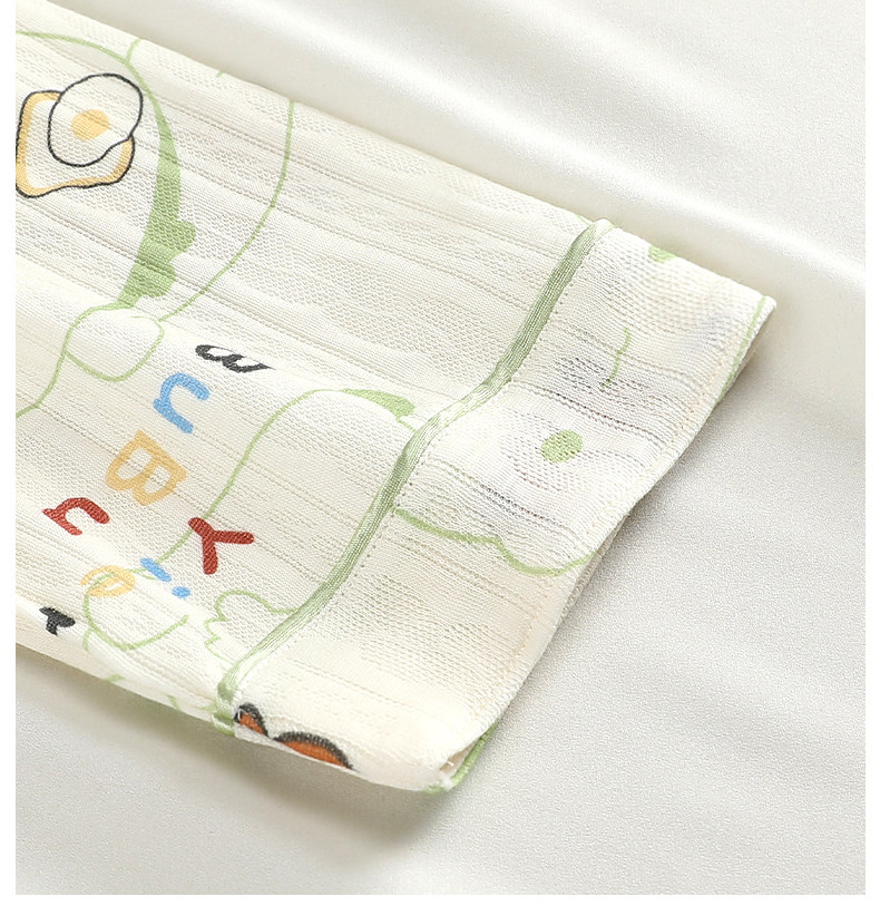 Bubu Dudu Women's 100% Cotton Long Sleeve Pajamas Spring Autumn Cartoon Loungewear Set - Image 6