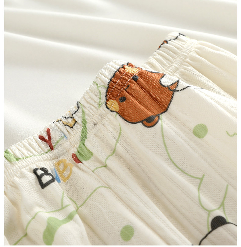 Bubu Dudu Women's 100% Cotton Long Sleeve Pajamas Spring Autumn Cartoon Loungewear Set - Image 5
