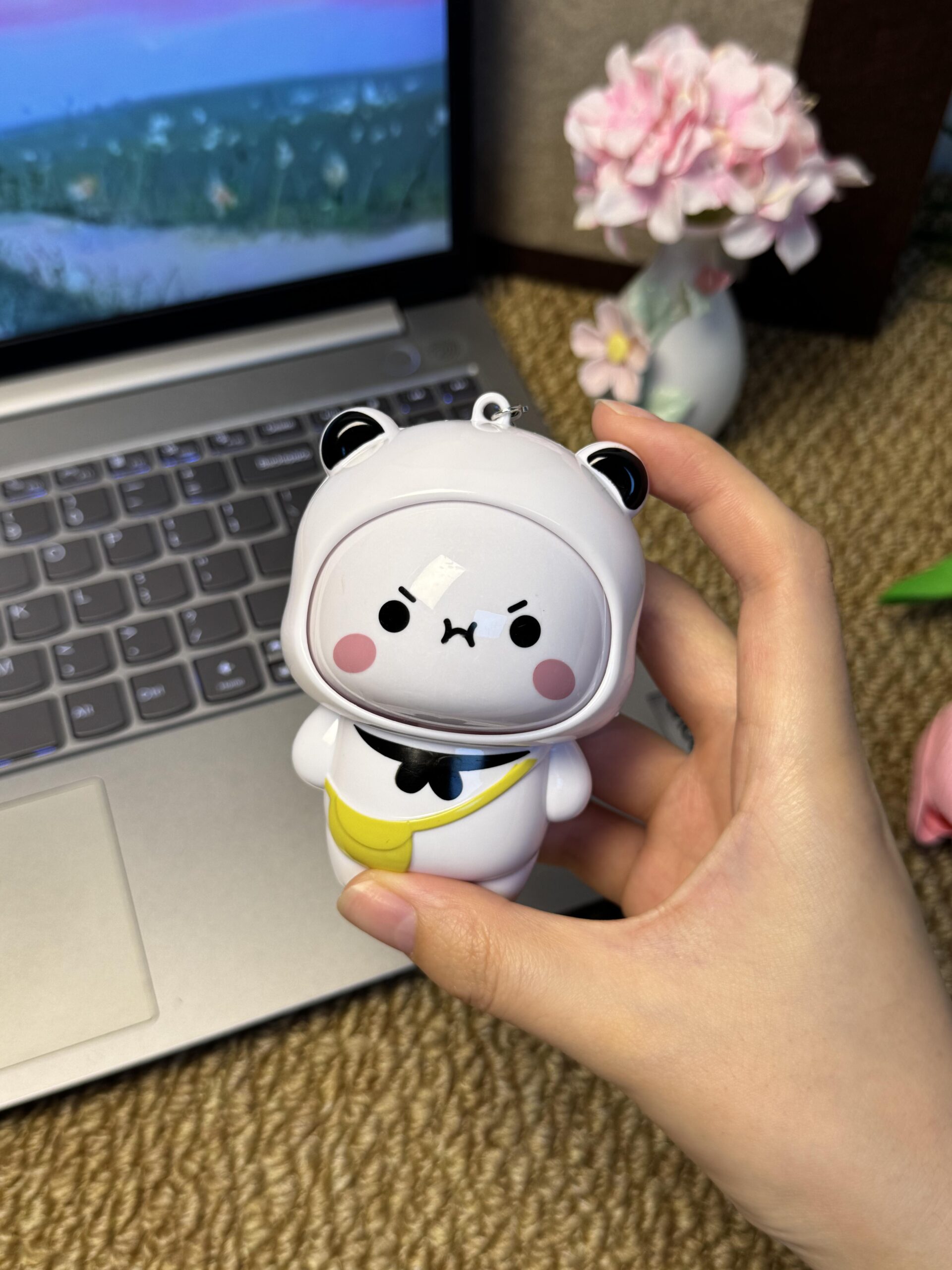Bubu Dudu Flip Face Keychain Cute Cartoon Pendant for Bags & Keys - Image 7
