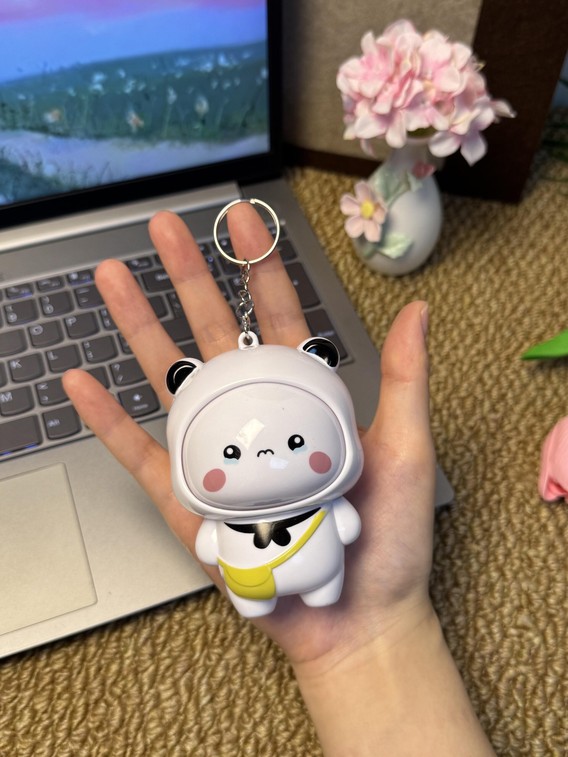 Bubu Dudu Flip Face Keychain Cute Cartoon Pendant for Bags & Keys - Image 9