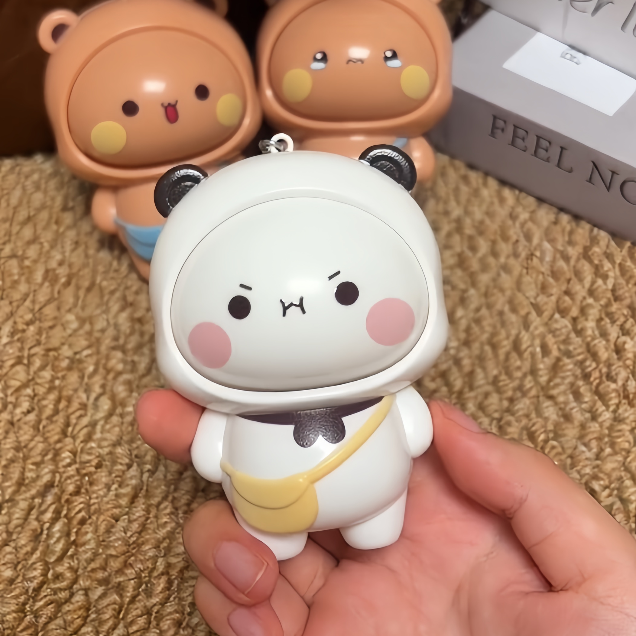 Bubu Dudu Flip Face Keychain Cute Cartoon Pendant for Bags & Keys - Image 12