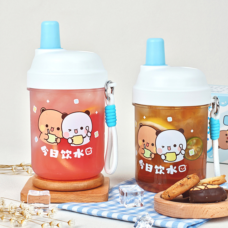 Bubbu Dudu Straw Cup | High-Appearance Summer Portable Cup, Heat-Resistant & Drop-Proof Water Bottle